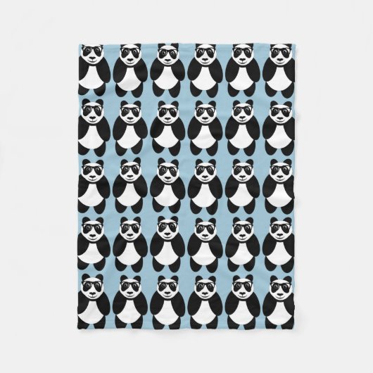 パンダ フリースブランケット (正面)