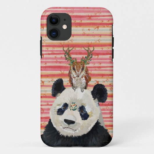 パンダ&フローラアントラーオウルズ Case-Mate iPhoneケース (裏面)