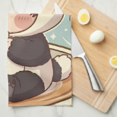 パンダ ブリュー 吸水 キッチン ディッシュ タオル (四つ折り)