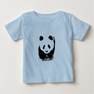 パンダ ベビーTシャツ
