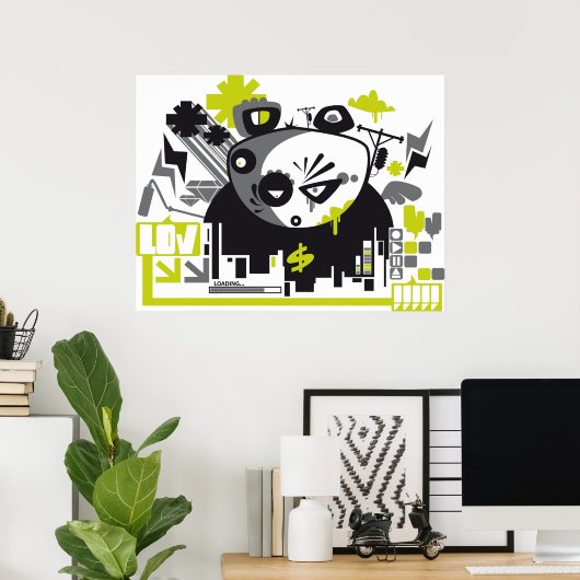 パンダ ポスター (ホームオフィス)