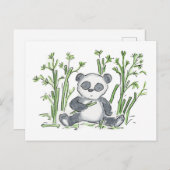 パンダ ポストカード (正面/裏面)