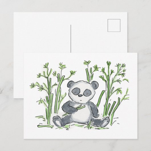 パンダ ポストカード (正面/裏面)