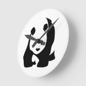 パンダ ラウンド壁時計 (傾斜)