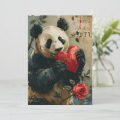 パンダ ヴィンテージ バレンタインデー シーズンカード (スタンド正面)