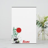 パンダ 便箋 (スタンド正面)