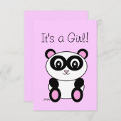 パンダ 案内状 (正面/裏面)