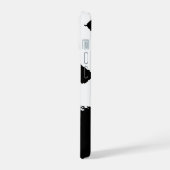 パンダ 白黒 iPhone 15ケース (左側面)