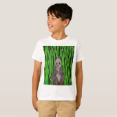 パンダ(白) - 男の子用ベーシックTシャツ Tシャツ (正面フル)
