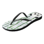 パンダ(竹付き) -名前を追加-パーソナライズされた ビーチサンダル (アングル)