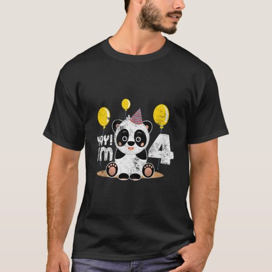パンダ 第4歩兵 4歳 Tシャツ (正面)