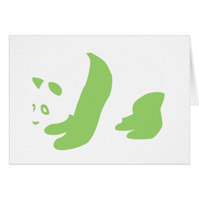 パンダ（緑） (正面横)