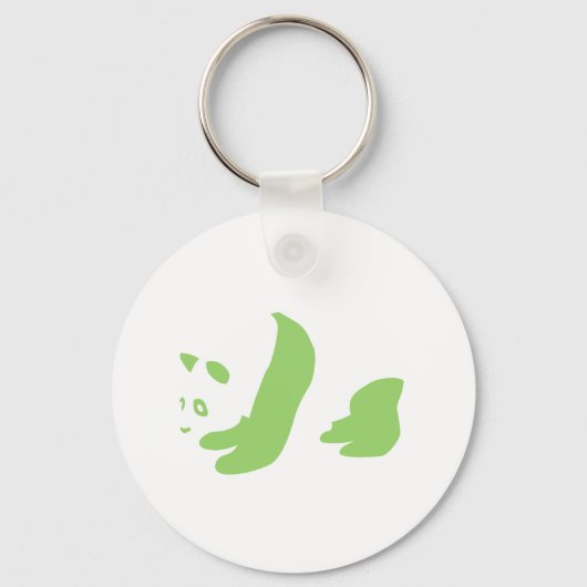 パンダ（緑） キーホルダー (正面)