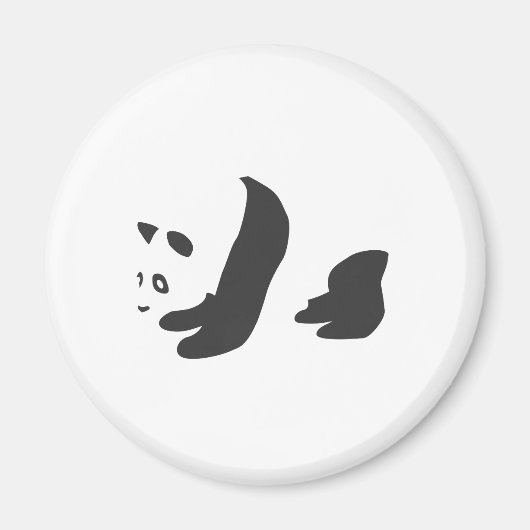 パンダ(黒) マグネット (正面)