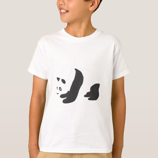 パンダ(黒) Tシャツ (正面)
