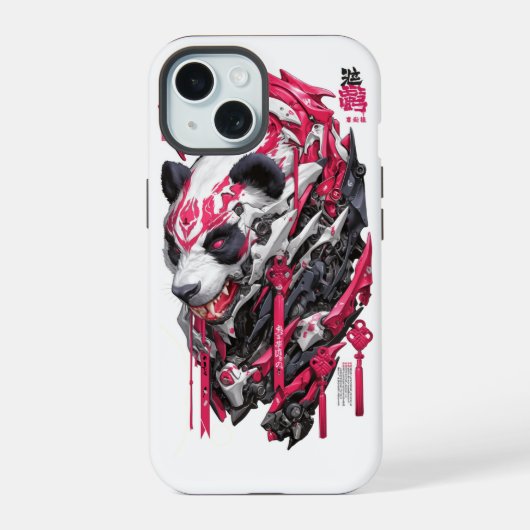 パンダ iPhone 15ケース (裏面)