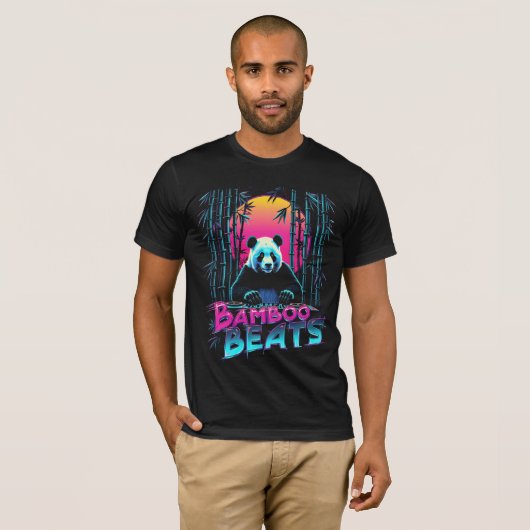パンダDJ Tシャツ (正面フル)