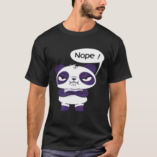 パンダIノペおもしろいIノペおもしろいNo Tシャツ (正面)