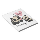 パンダI愛お母さん ノートパッド (アングル)