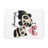 パンダI愛お母さん マグネット (横)