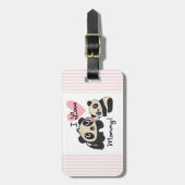 パンダI愛お母さん ラゲッジタグ (正面縦)