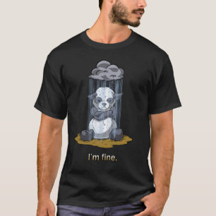 パンダRaincloud -私は素晴らしいです-暗いTシャツ Tシャツ