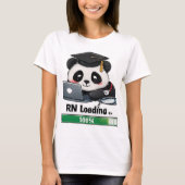 パンダRNロード完了 看護卒業おめでとう Tシャツ (正面)