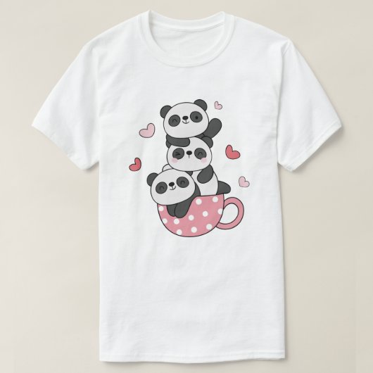 パンダTシャツ Tシャツ (デザイン正面)