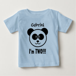 パンダV03Cとの2年の第2誕生日 ベビーTシャツ