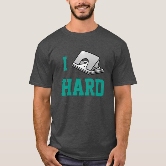 パンチが強い オフィスユーモア Tシャツ (正面)