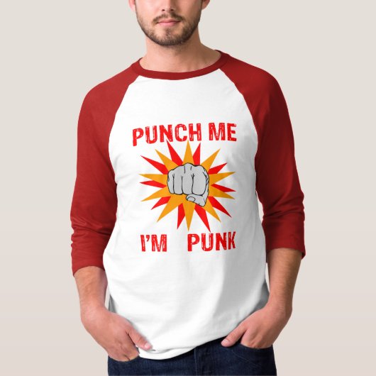 パンチして パンクだよ Tシャツ (正面)
