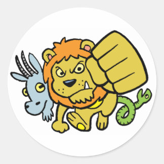 パンチすごいマスコットシール ラウンドシール