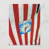 パンチとジュディのテントと時計 ポストカード (正面)