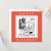 パンチとジュディのビーチ漫画 カード (正面/裏面インサイチュ)