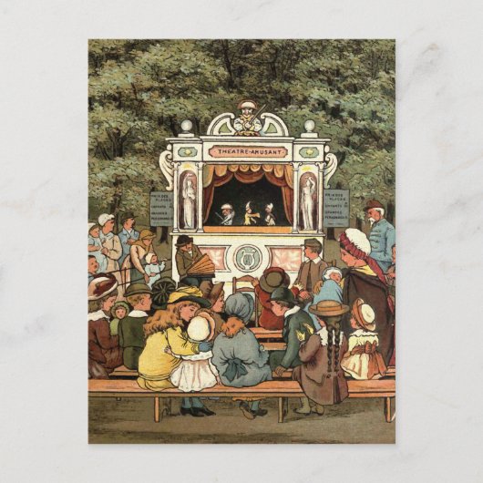 パンチとジュディの人形劇» ポストカード (正面)