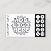 パンチカスタムカードを切り取る ロイヤリティカード (正面)