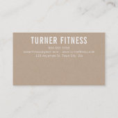 パンチカードのシンプルな文字ミニマルで粋なクラフトに報酬を与えて下さい ロイヤリティカード (裏面)