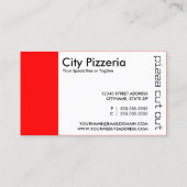 パンチカードを切ったピザ ロイヤリティカード (裏面)