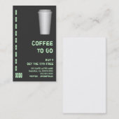 パンチカードを飲みに行く ロイヤリティカード (正面/裏面)