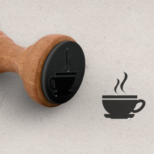 パンチカード用コーヒーカップロイヤリティカード ラバースタンプ