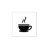 パンチカード用コーヒーカップロイヤリティカード ラバースタンプ (インプリント)