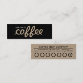 パンチカード1杯のコーヒー ロイヤリティカード (正面/裏面)