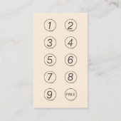 パンチカード |アニティックシザーダマスヘアサロン ロイヤリティカード (裏面)