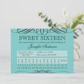 パンチチケットSweet sixteen 招待状 (スタンド正面)