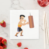 パンチバッグ付きボクサー練習 スタンダードランチョンナプキン (インサイチュ)