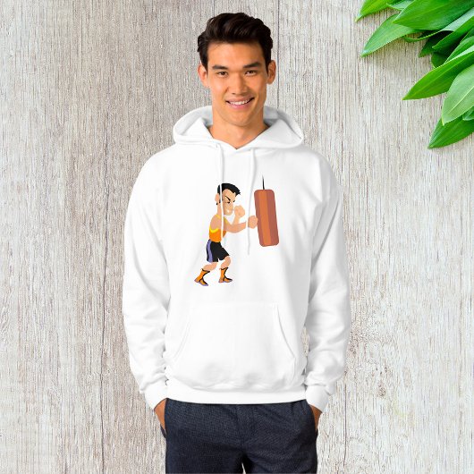 パンチバッグ付きボクサー練習 パーカ