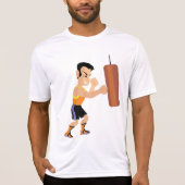 パンチバッグ付きボクサー練習 Tシャツ (正面)