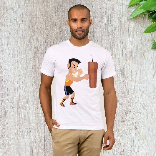 パンチバッグ付きボクサー練習 Tシャツ