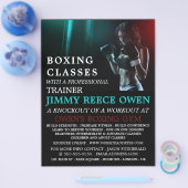 パンチバッグ、ボクシングクラス広告フライヤー チラシ (シングル)