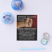 パンチバッグ、ボクシングクラス広告フライヤー チラシ (シングル)